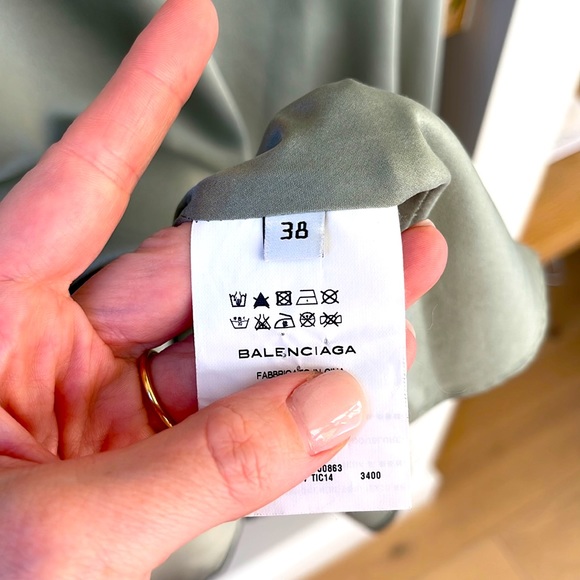 Balenciaga Asymmetric 100% Silk Dress - Picture 6 of 7